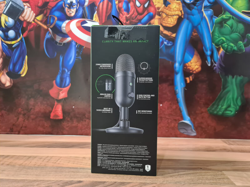 Thiết bị thu âm Razer Seiren V2 X-USB Microphone for Streamers_Hàng chính hãng