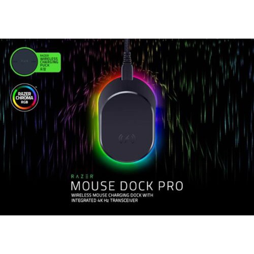 Đế sạc chuột Razer Mouse Dock Pro không dây Cho Basilisk V3 Pro - Hàng Chính Hãng