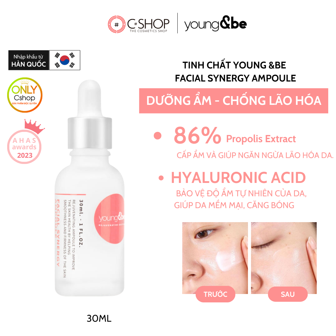 Tinh Chất Dưỡng Ẩm Chống Lão Hóa Young &be Facial Synergy Ampoule