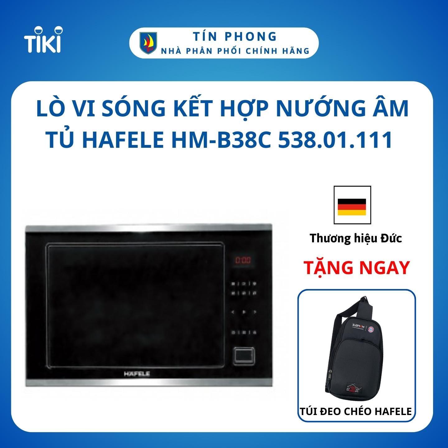 Lò vi sóng kết hợp nướng âm tủ Hafele HM-B38C 538.01.111 - Hàng Chính Hãng