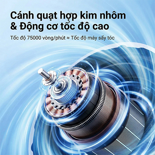 Quạt mini tích điện cầm tay Jisulife Handheld Fan Ultra1 9000mAh - Hàng chính hãng