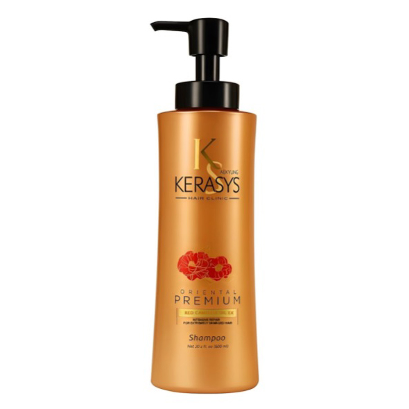 Dầu gội xả phục hồi chuyên sâu tóc hư tổn nặng Kerasys Oriental Premium Redb Camellia Hàn Quốc 600ml