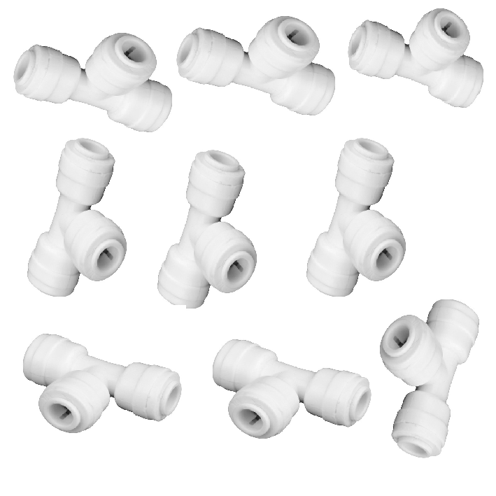 T Nối Nhanh 3 Đầu Ra Dây 6mm Hoặc Dây 10mm - Phụ Kiện Máy Lọc Nước