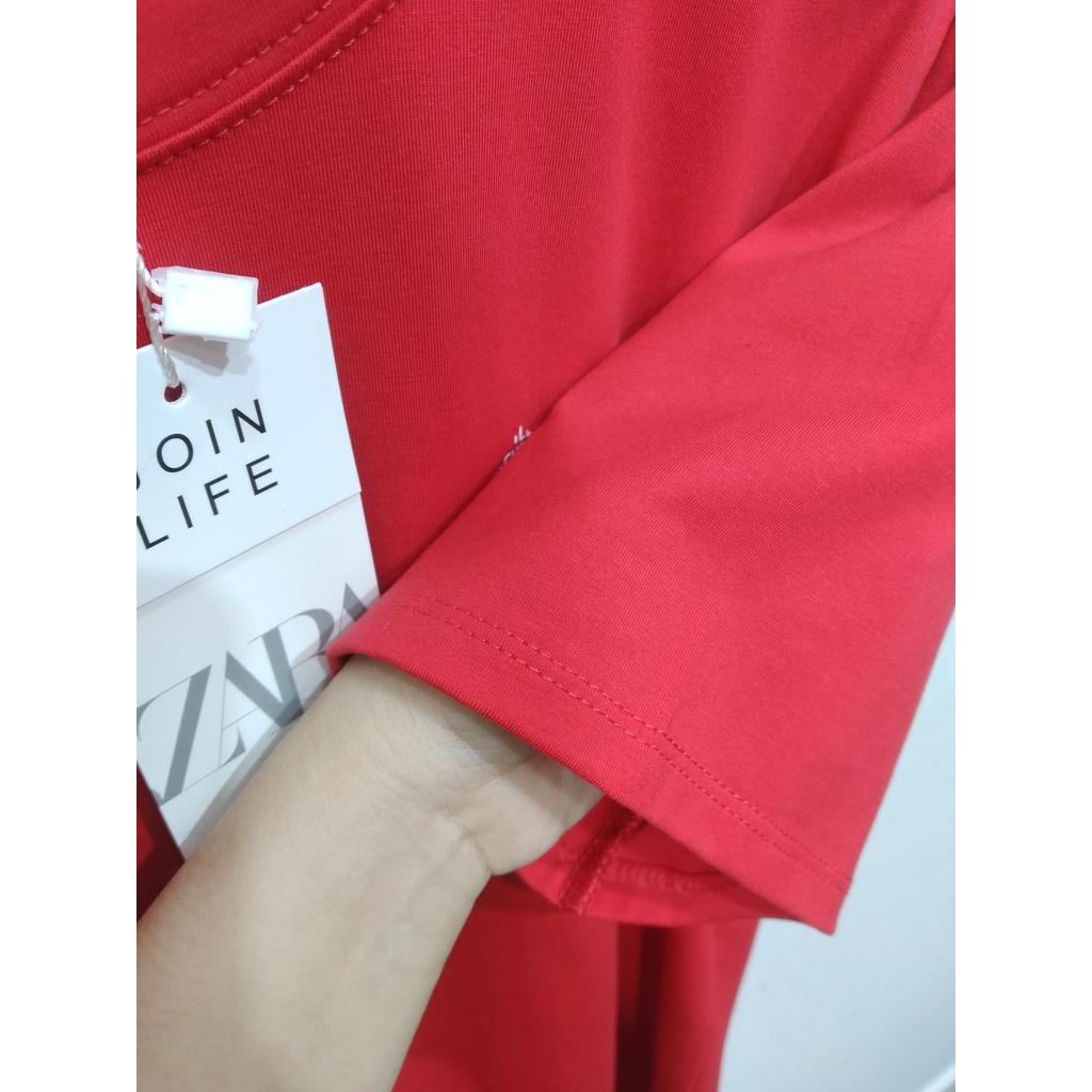 ÁO THUN VNXK IN HÌNH ĐỎ - COTTON 100% 4C FORM CHÂU ÂU