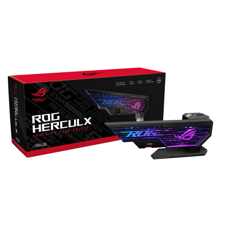 Giá đỡ VGA ASUS ROG XH01 HERCULX GRAPHICS CARD HOLDER - Hàng chính hãng