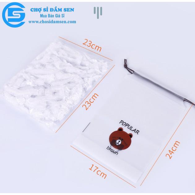 SET 100 MÀNG BỌC THỰC PHẨM GẤU PE CO DÃN THÔNG MINH - TÁI SỬ DỤNG ĐƯỢC - TIỆN LỢI