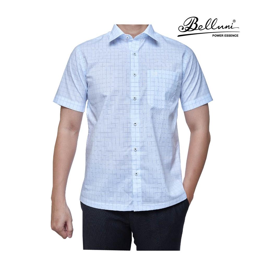Áo sơ mi nam ngắn tay BELLUNI LUXURY chất 100% Cotton cao cấp - ABN.CM.BE.211.B7