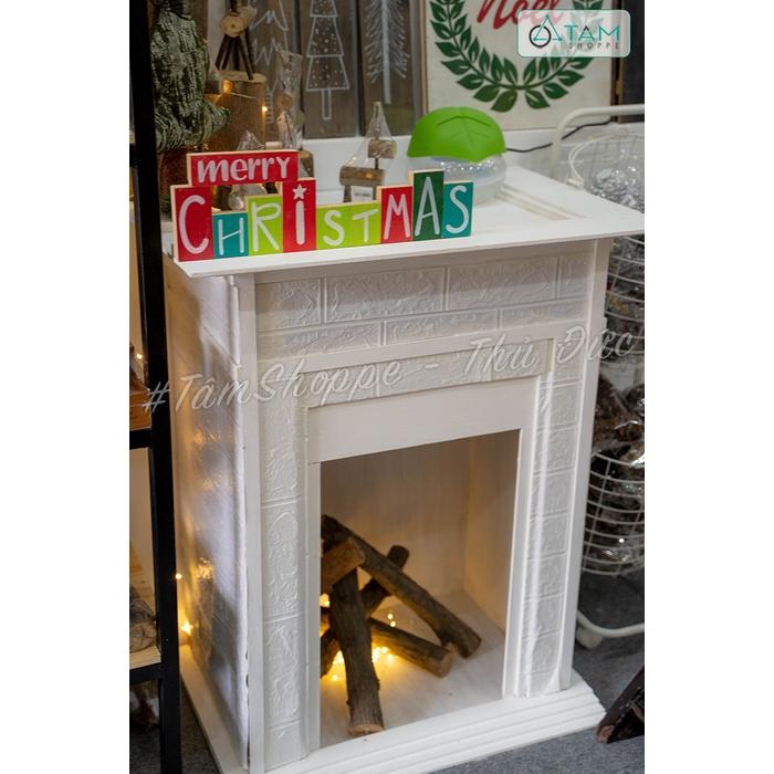 Mô hình lò sưởi trang trí Giáng Sinh Noel Halloween Decor nhà cửa   Shopee Việt Nam