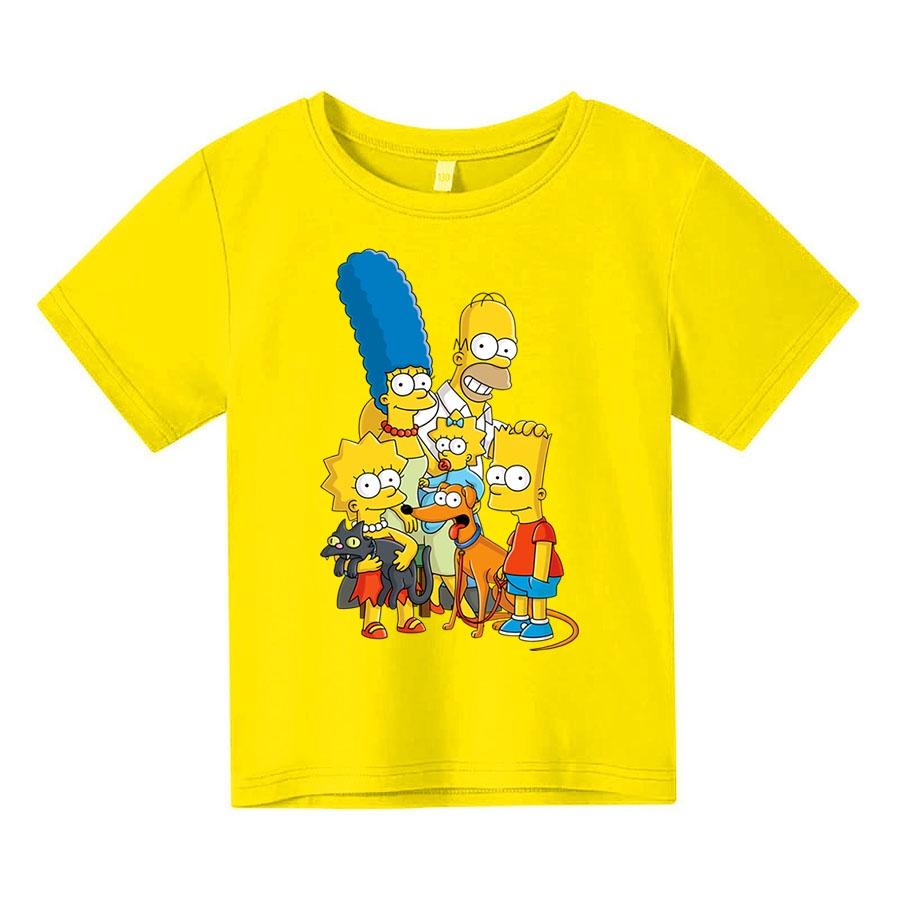 Áo thun cho bé gia đình simpson 2 , 4 màu, có size người lớn, Anam Store