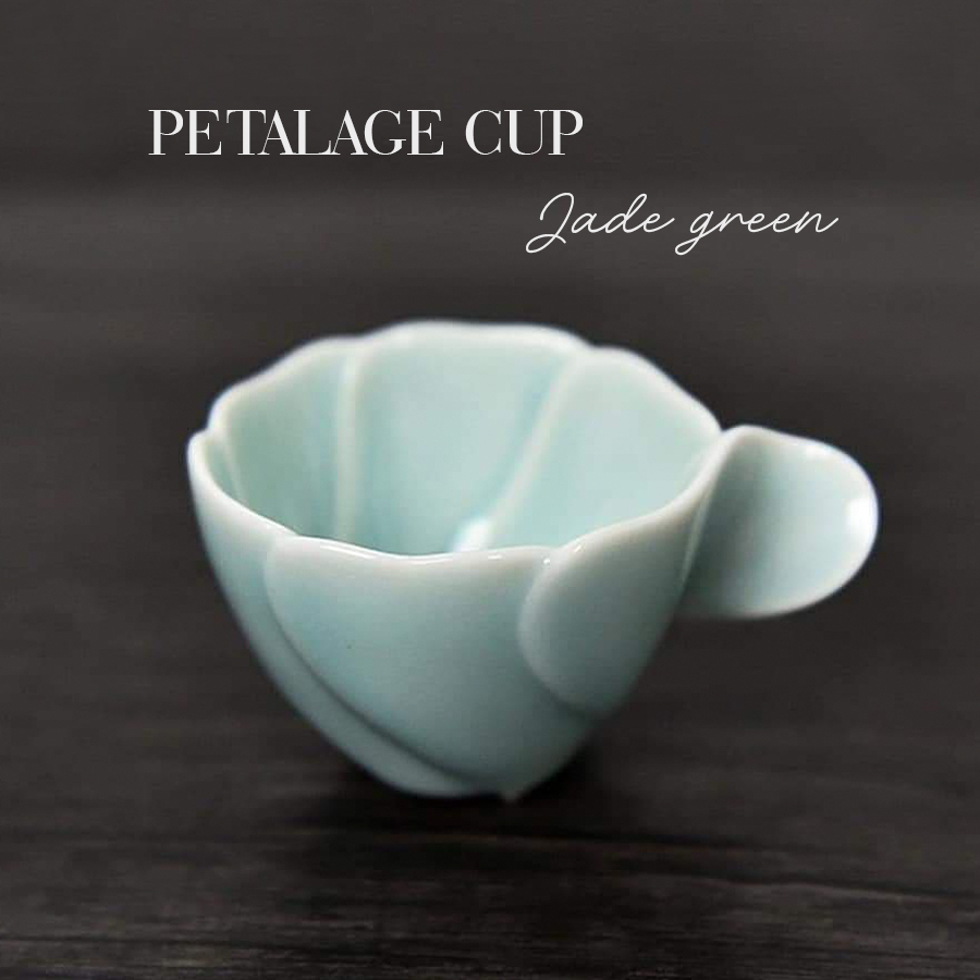 Bộ ly cafe bằng sứ cao cấp Artisan Petalage Cup Jade Green ( 6 chiếc ) -  Chính hãng Brewista