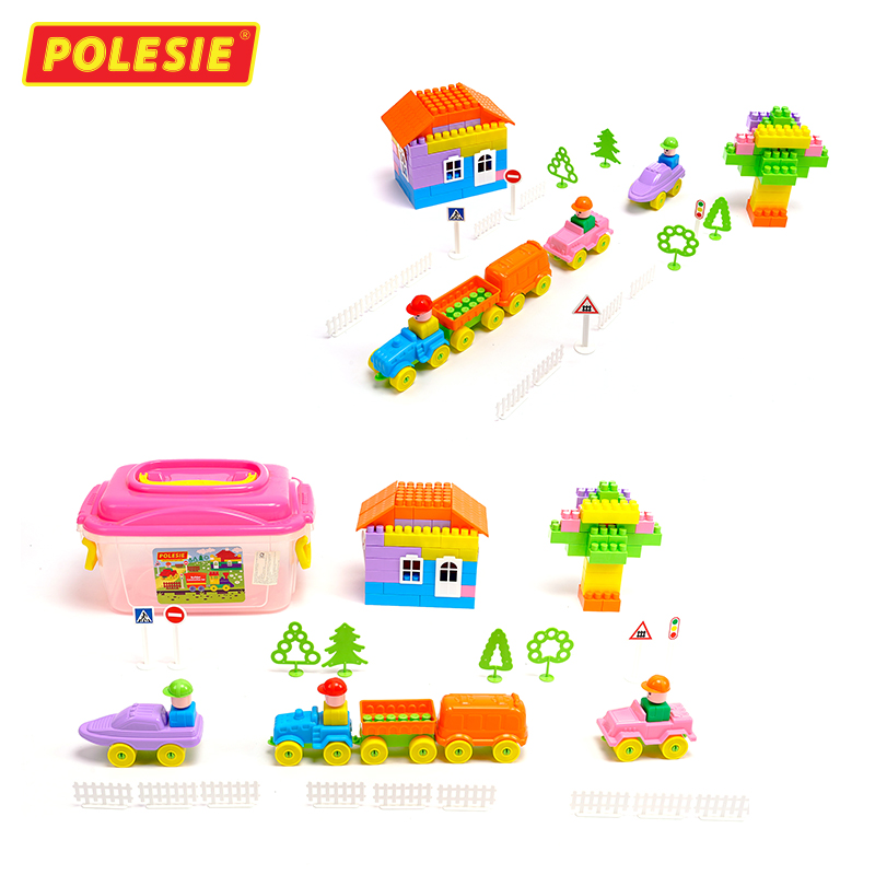 Bộ đồ chơi lắp ghép xây dựng kèm hộp đựng số 136 – Polesie Toys