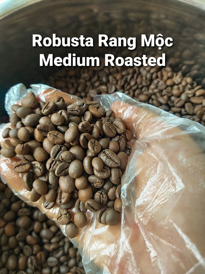 Cà phê (cafe) nguyên chất Robusta hữu cơ 100% berry culi pha máy espresso - Vanbina Coffee Single origin ( Dạng bột )