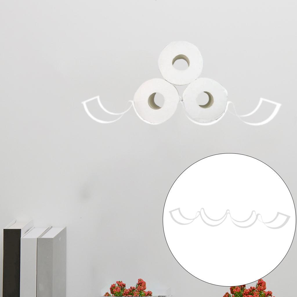 Wall Mount Toilet Paper Holder Storage Rack Tissue Rack for Kitchen Bathroom