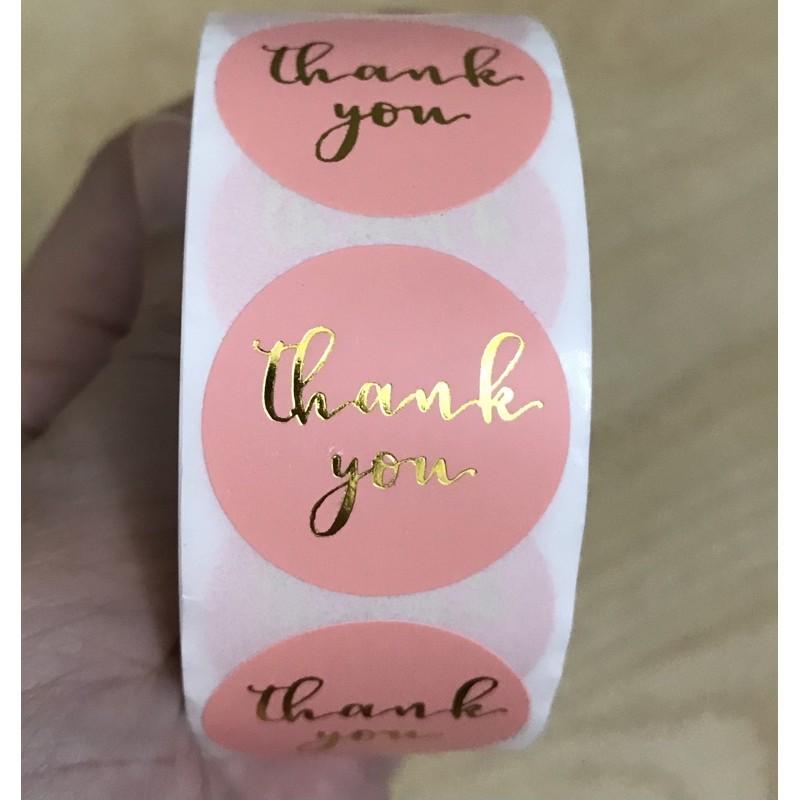 500 sticker Thank You đường kính 2.5cm