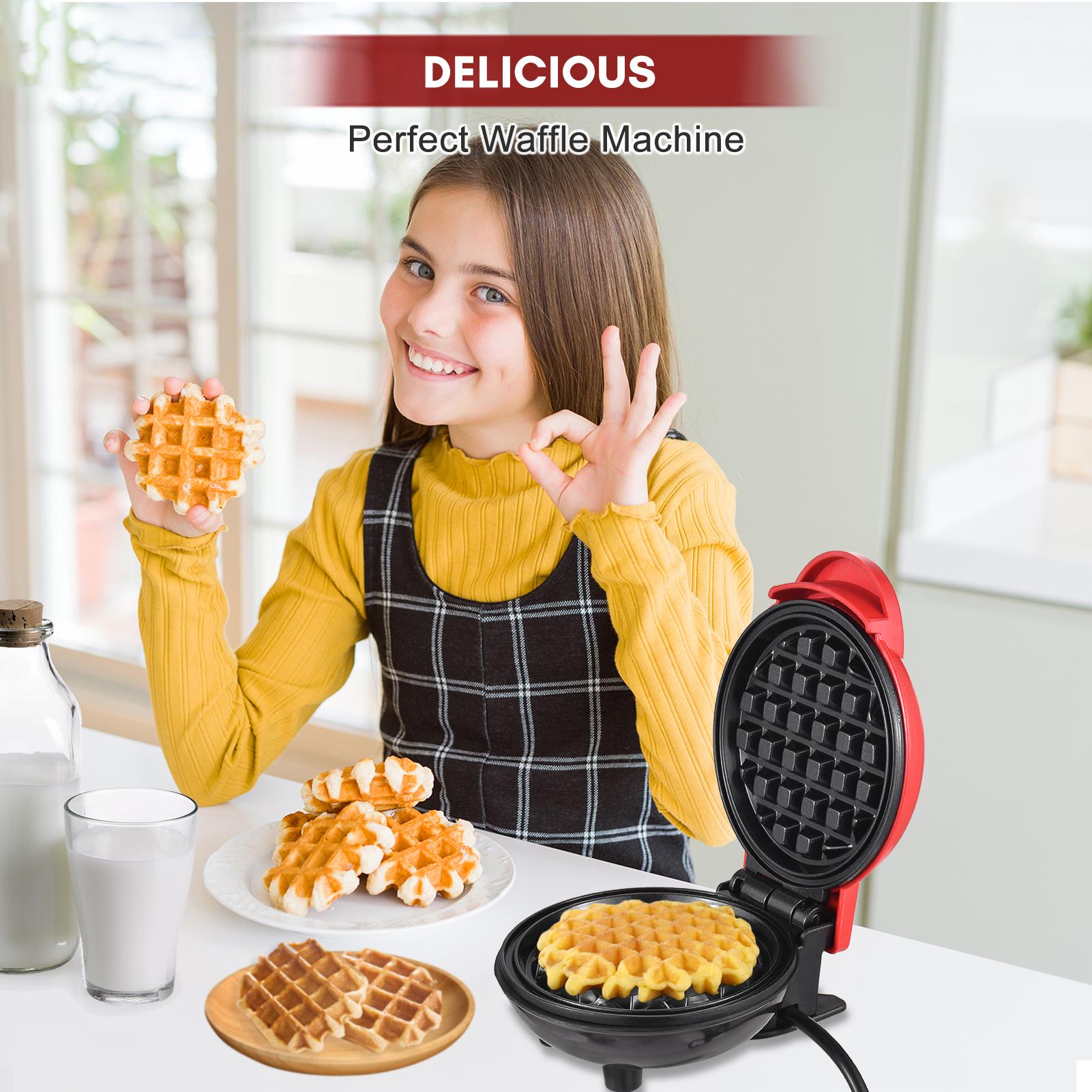Mini Grill Machine Waffle Maker Electirc Round Griddle Sandwich Eggs Multifunctional Heating Panini Bread
