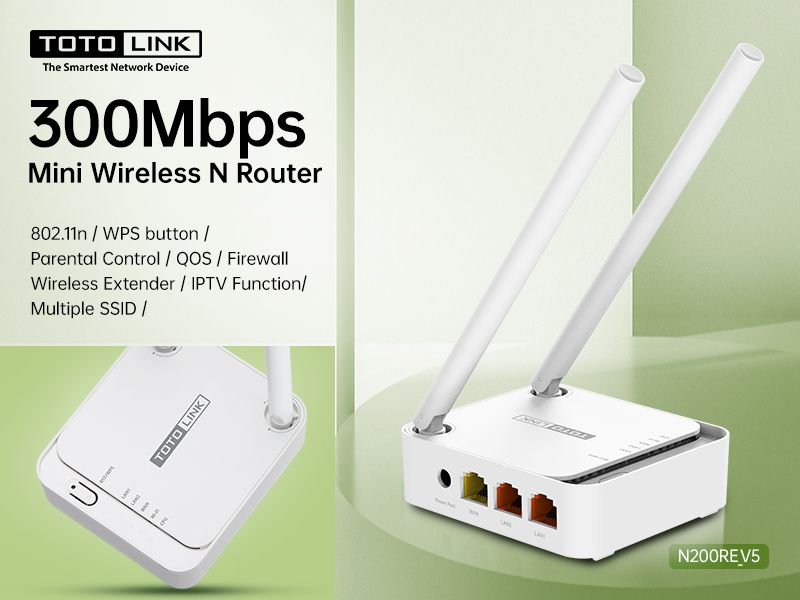 Hình ảnh N200RE_V5 - Mini Router Wi-Fi chuẩn N 300Mbps