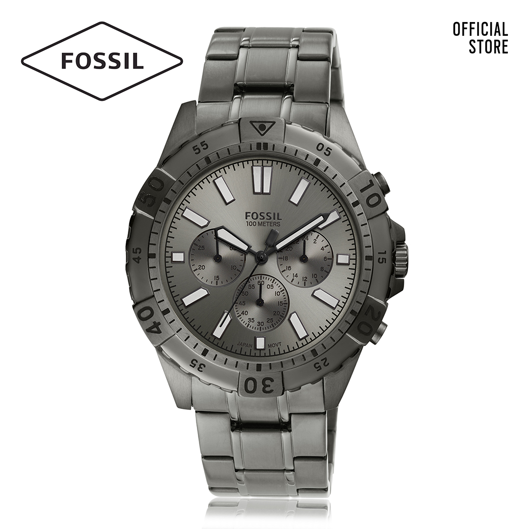 Đồng hồ nam FOSSIL dây thép không gỉ Garret FS5621 - màu xám