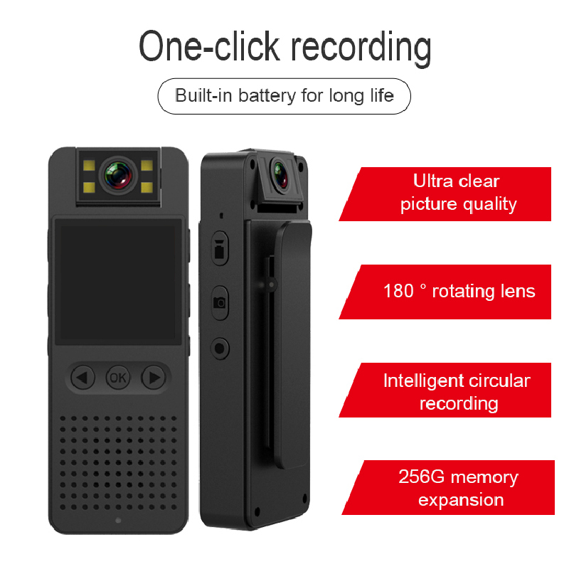 Máy ảnh mini WiFi 1080p HD có màn hình 180 ° xoay máy quay nhỏ Máy ảnh di động Máy ảnh ngoài trời Bike Sport DV Action Cam