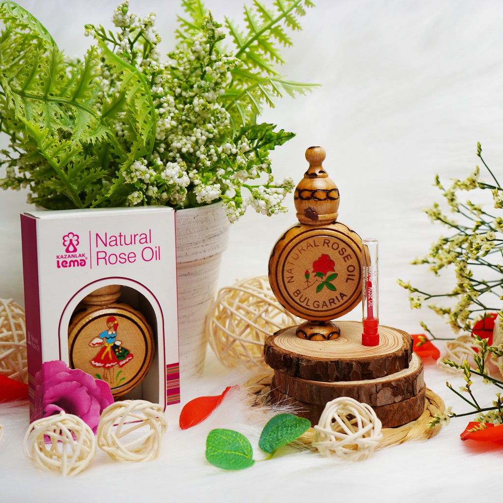Tinh dầu hoa hồng Bulgaria thương hiệu Lema, Tinh dầu hoa hồng nguyên chất tự nhiên cao cấp, hàng nhập khẩu chính hãng