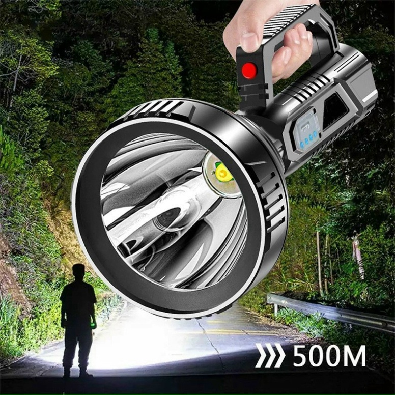 Đèn Pin Cầm Tay SL06 Siêu Sáng Chiếu Xa 500m Chống Nước Tuyệt Đối Dung Lượng Pin Lớn Với 3 Chế Độ Sáng