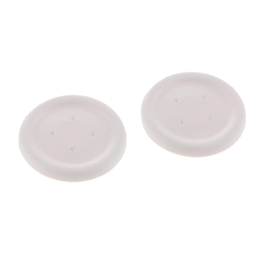 1 Pair Round D-pad Direction Cross Key Cap Buttons for Microsoft One Controller - White