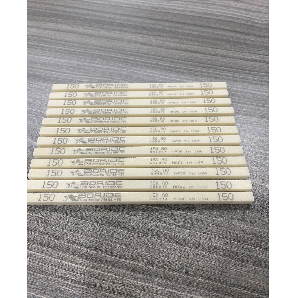 Combo 12pcs Đá đánh bóng Boride AO kích thước 1/4  X 1/4  X 6 grit 150