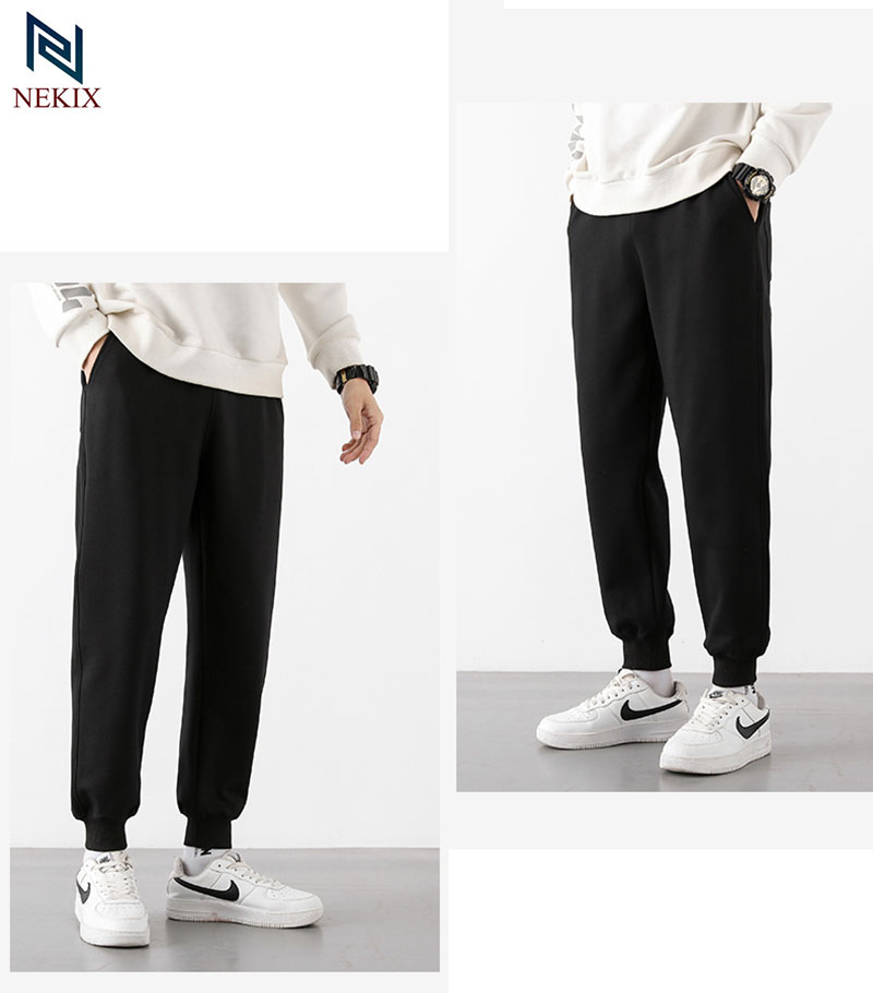 Quần Jogger Unisex Thể Thao Thu Đông Chất Nỉ Cao Cấp Phong Cách Hàn Quốc Năng Động 15