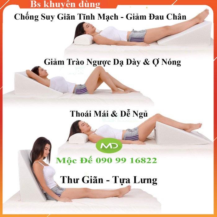 Gối Chống Suy Giãn Tĩnh Mạch CLARA Giảm Đau Nhức Chân, Tốt Cho Sức Khỏe - BH 12 Tháng