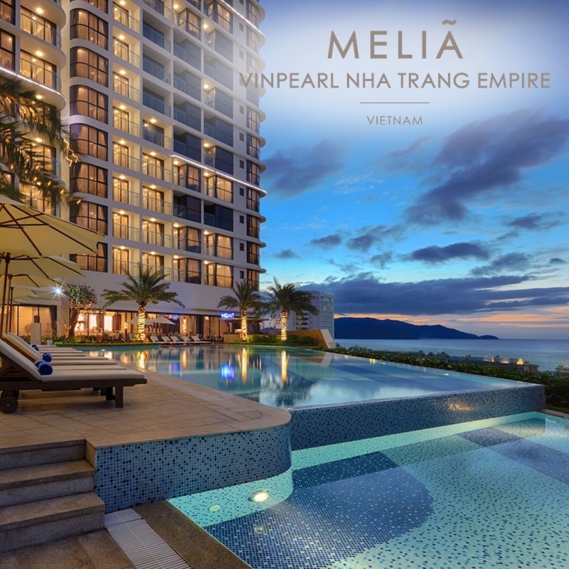 Melia Vinpearl Empire Hotel 5* Nha Trang - Voucher Giá Tốt, Buffet Sáng, Hồ Bơi, Ngay Trung Tâm, Gần Biển, Không Phụ Thu Cuối Tuần