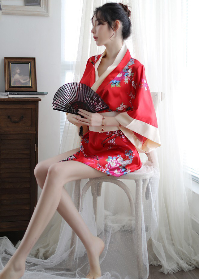 Áo Ngủ Kimono Quyến Rũ DN490