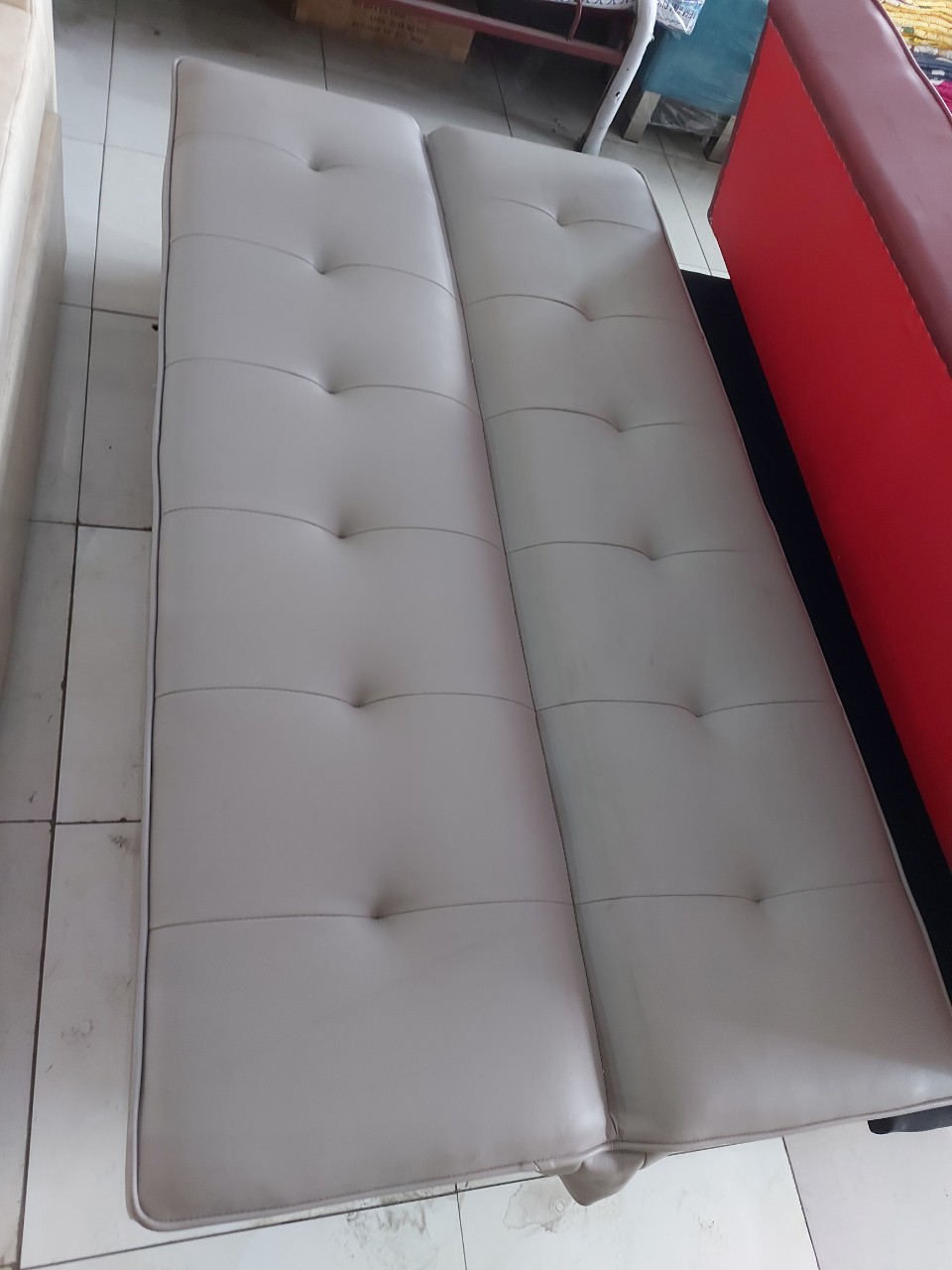 Sofa giường  Special 1m7 da màu xám tùy chọn Juno Sofa