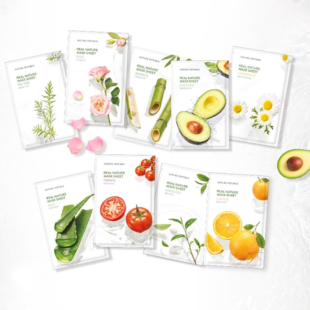 Mặt Nạ Giấy Nature Republic Chiết Xuất Hoa Cúc Tự Nhiên Real Nature Chamomile Mask 23ml