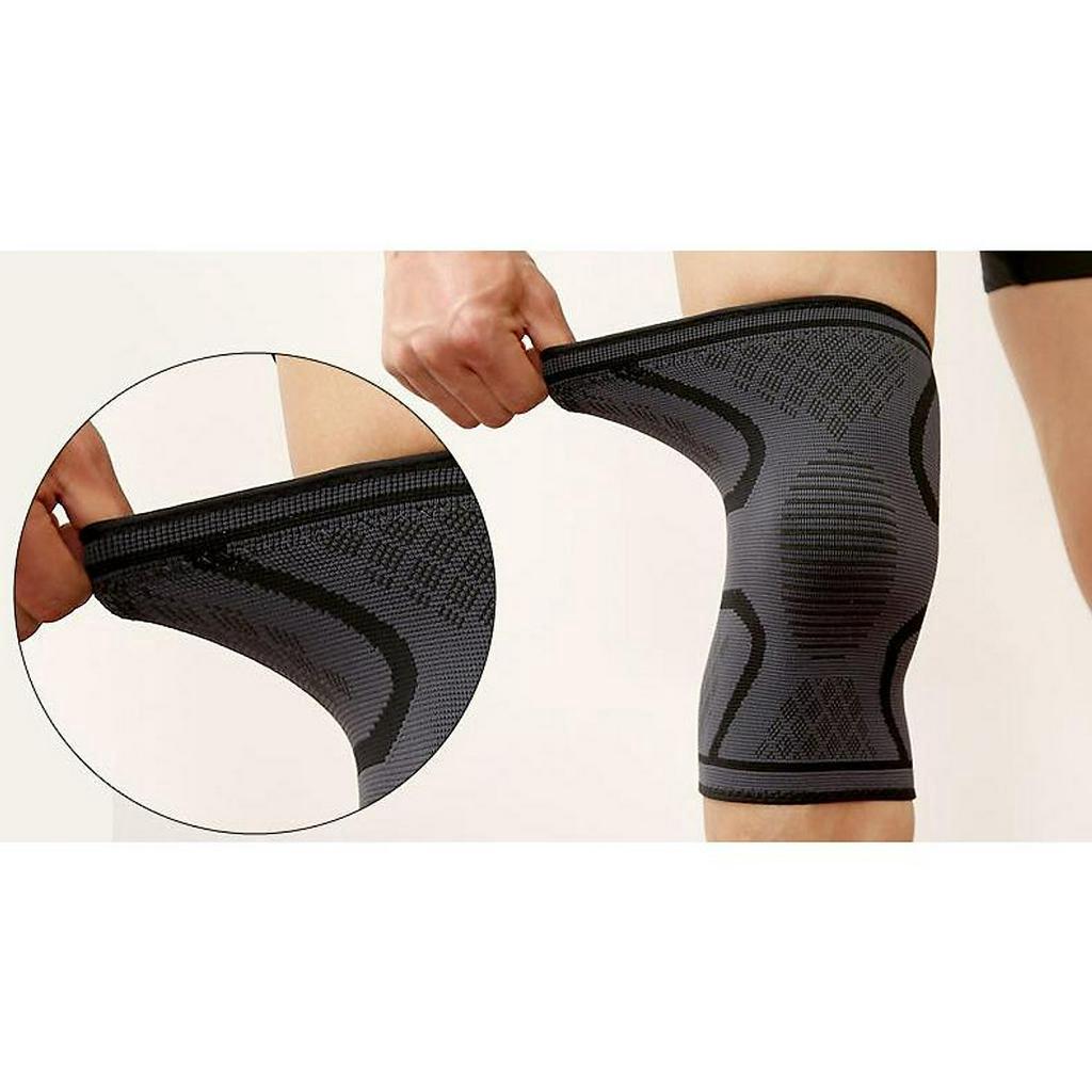 Bộ 2 Băng Bảo Vệ Hỗ Trợ Đầu Gối Khi Chơi Thể Thao Cao Cấp - Đen