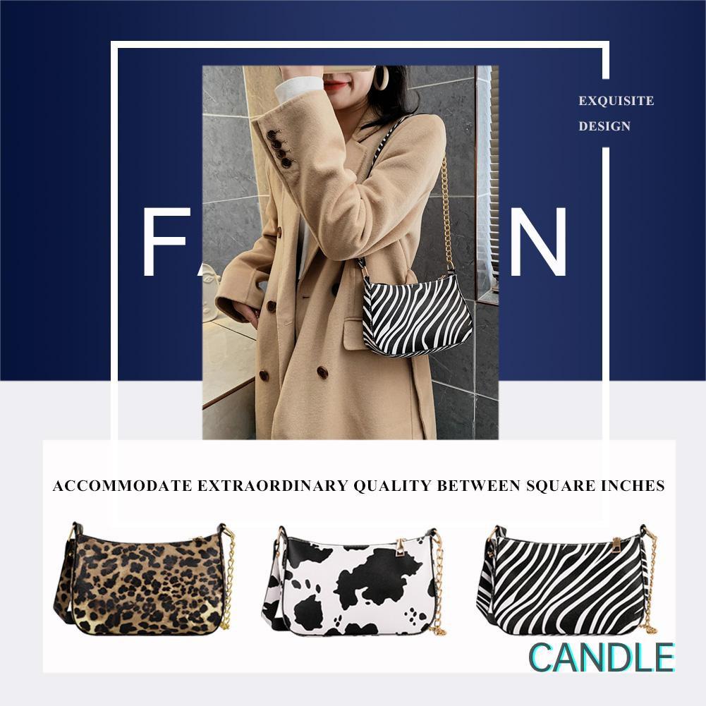 Túi Đeo Dưới Cánh Tay Chất Liệu Da Pu Họa Tiết Động Vật