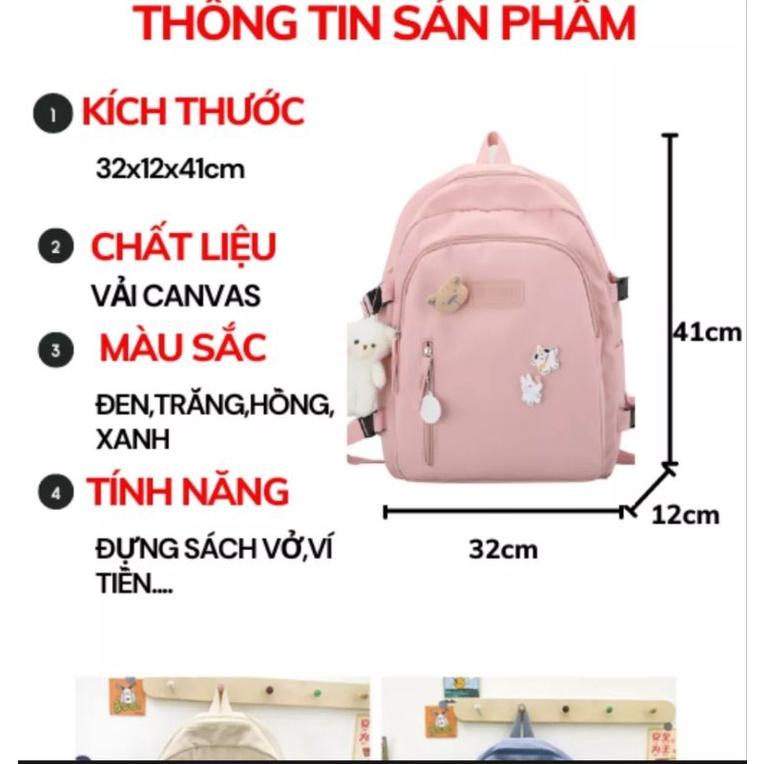 Balo thời trang nam nữ Unisex basic Trơn vải dù chống nước loại tốt balo cặp sách đi học laptop sinh viên học sinh trơn