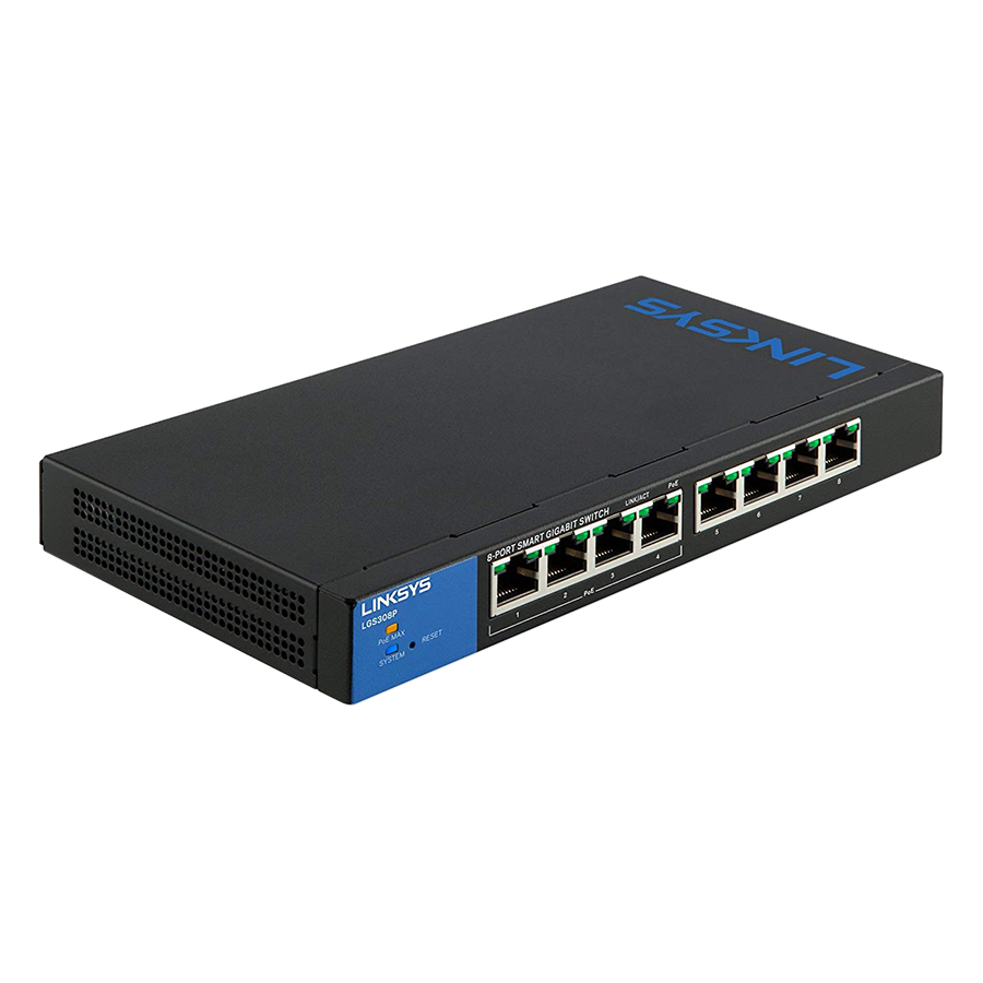 Switch Linksys PoE 8P_LGS308P - Hàng Chính Hãng