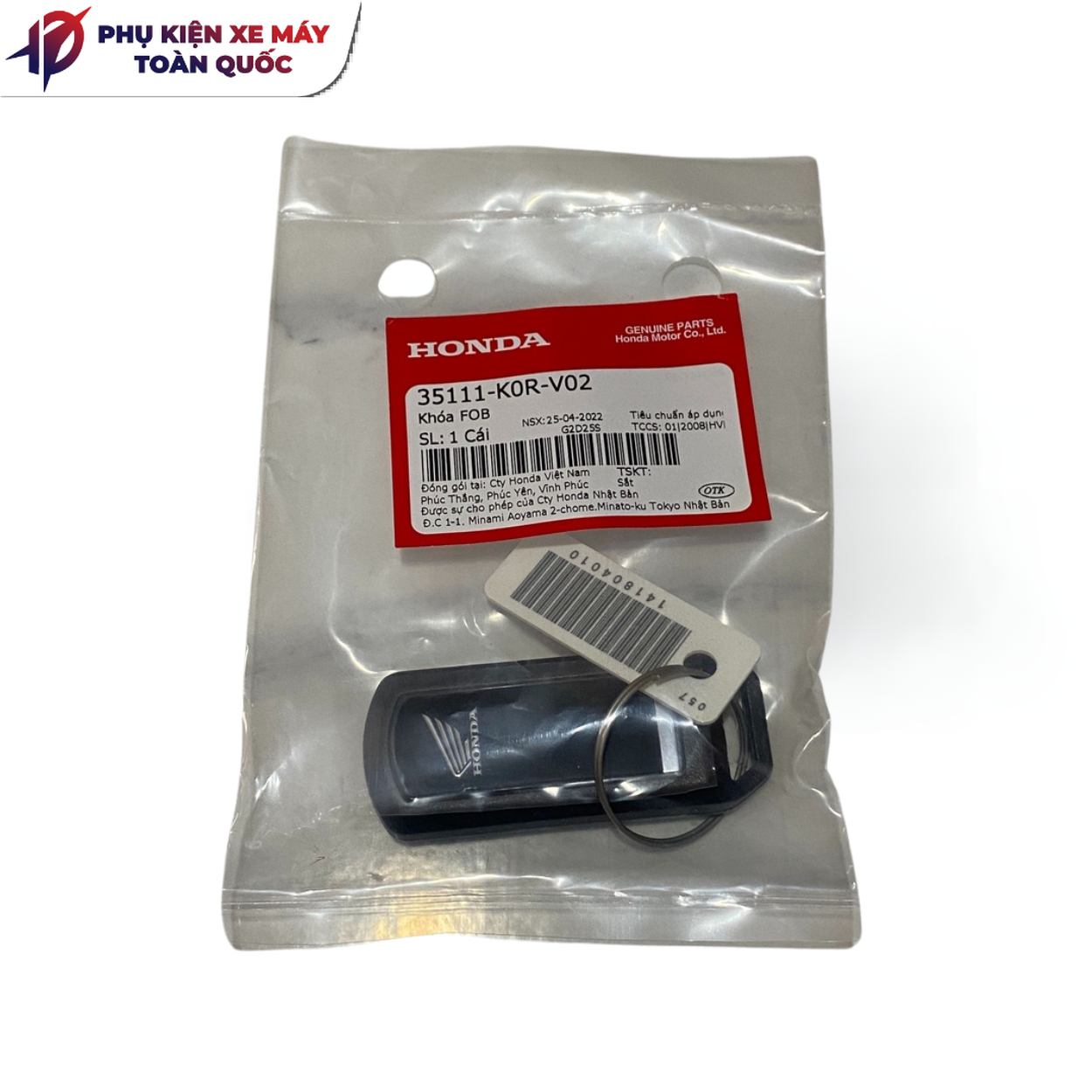 Remote K0R - Fob chìa khóa Smartkey SH 125/150 2020  mới - 35111-K0R-V02