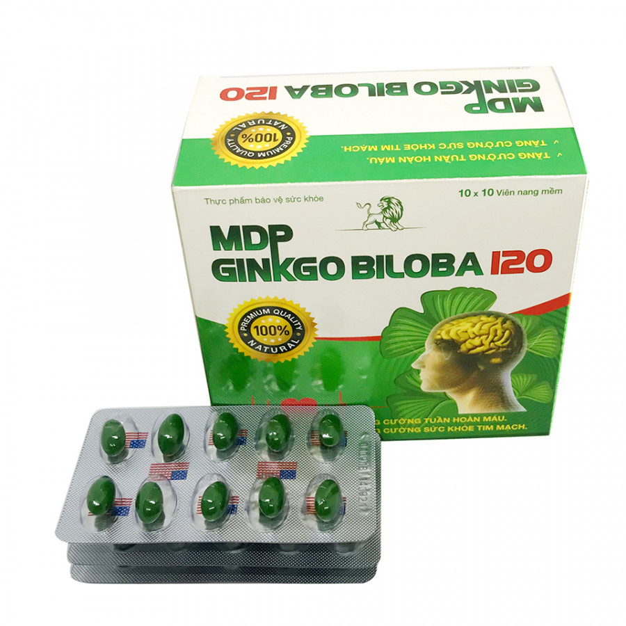 MDP - GINKGO BILOBA 120 Giúp tăng tuần hoàn máu não