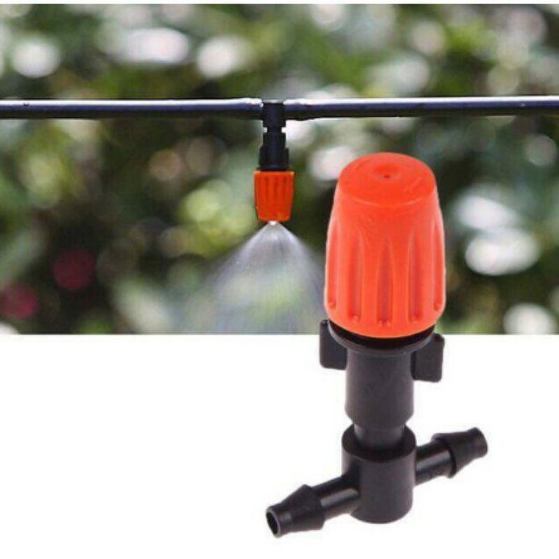 Béc cam đơn gắn T6 T8 phun sương, tưới cây, tưới lan ống 6mm, ống 8mm