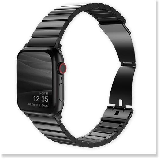 Dây Đeo Thép UNIQ Strova Steel Link Band dành cho Apple Watch 45/44/42MM - Hàng chính hãng