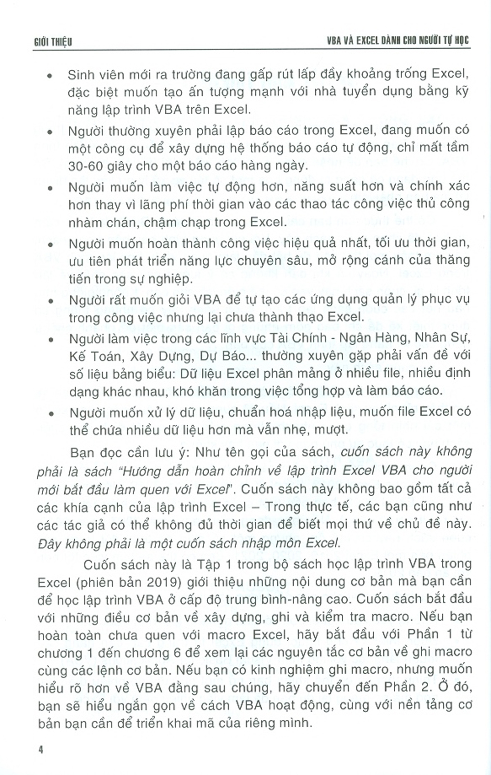 Giáo Trình Excel Nâng Cao VBA Và Excel Dành Cho Người Tự Học