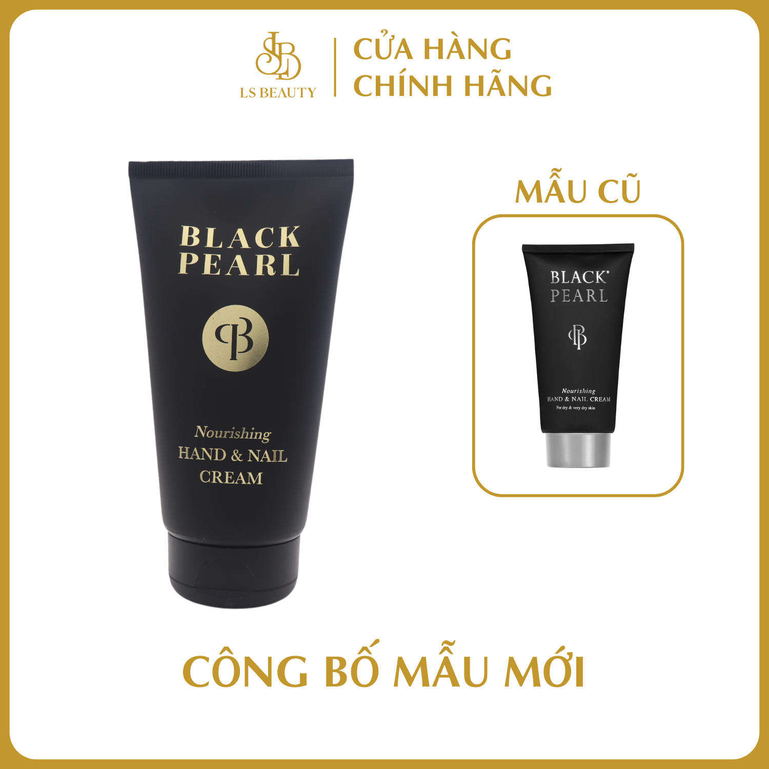 Kem dưỡng da tay và móng Black Pearl Nourishing Hand &amp; Nail Cream - Có Nguồn Gốc Từ Biển Chết  - Giúp Cho Làn Da Mềm Mại, Mịn Màng (150ml)