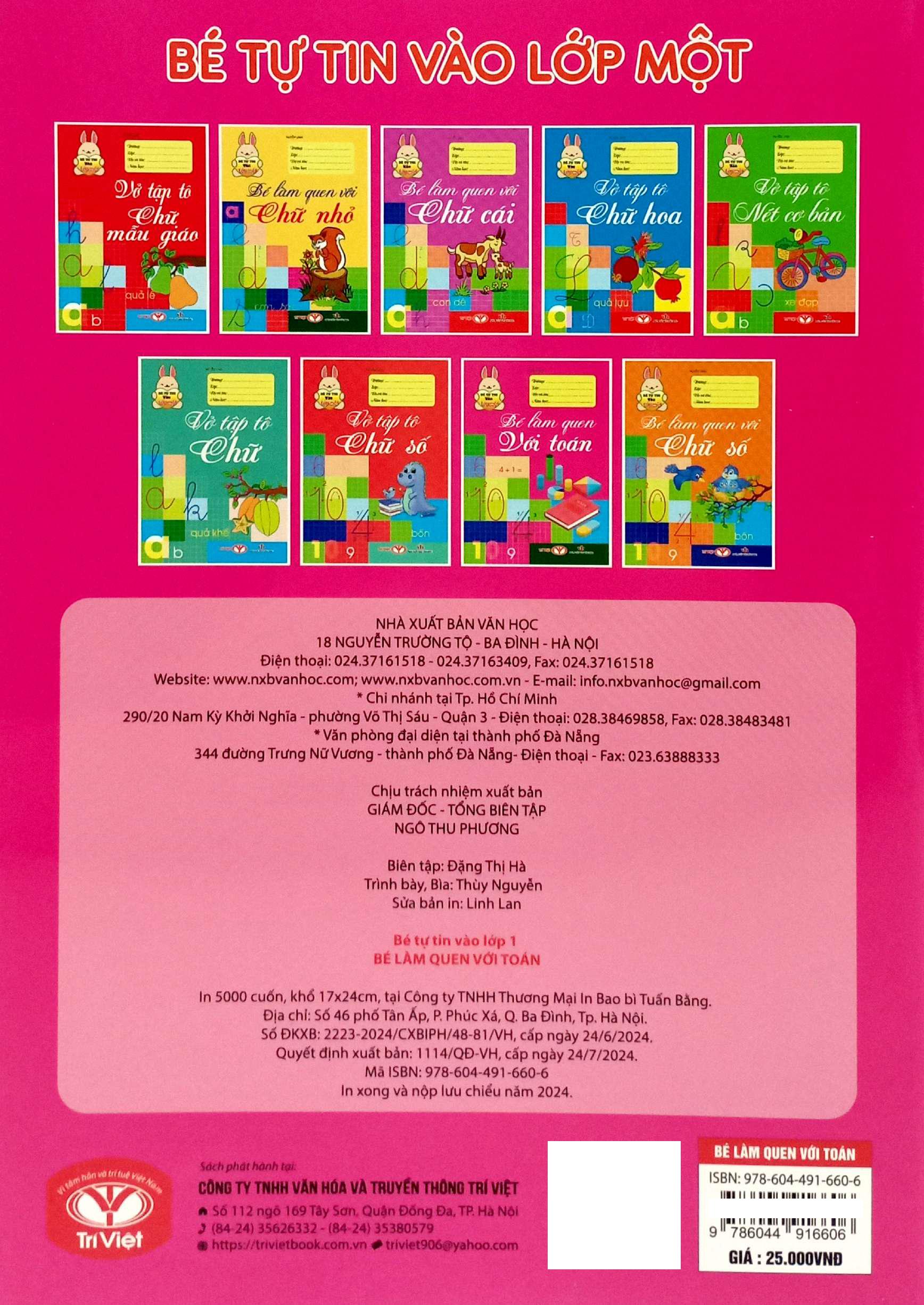 Sách - Bé Tự Tin Vào Lớp Một - Bé Làm Quen Với Toán