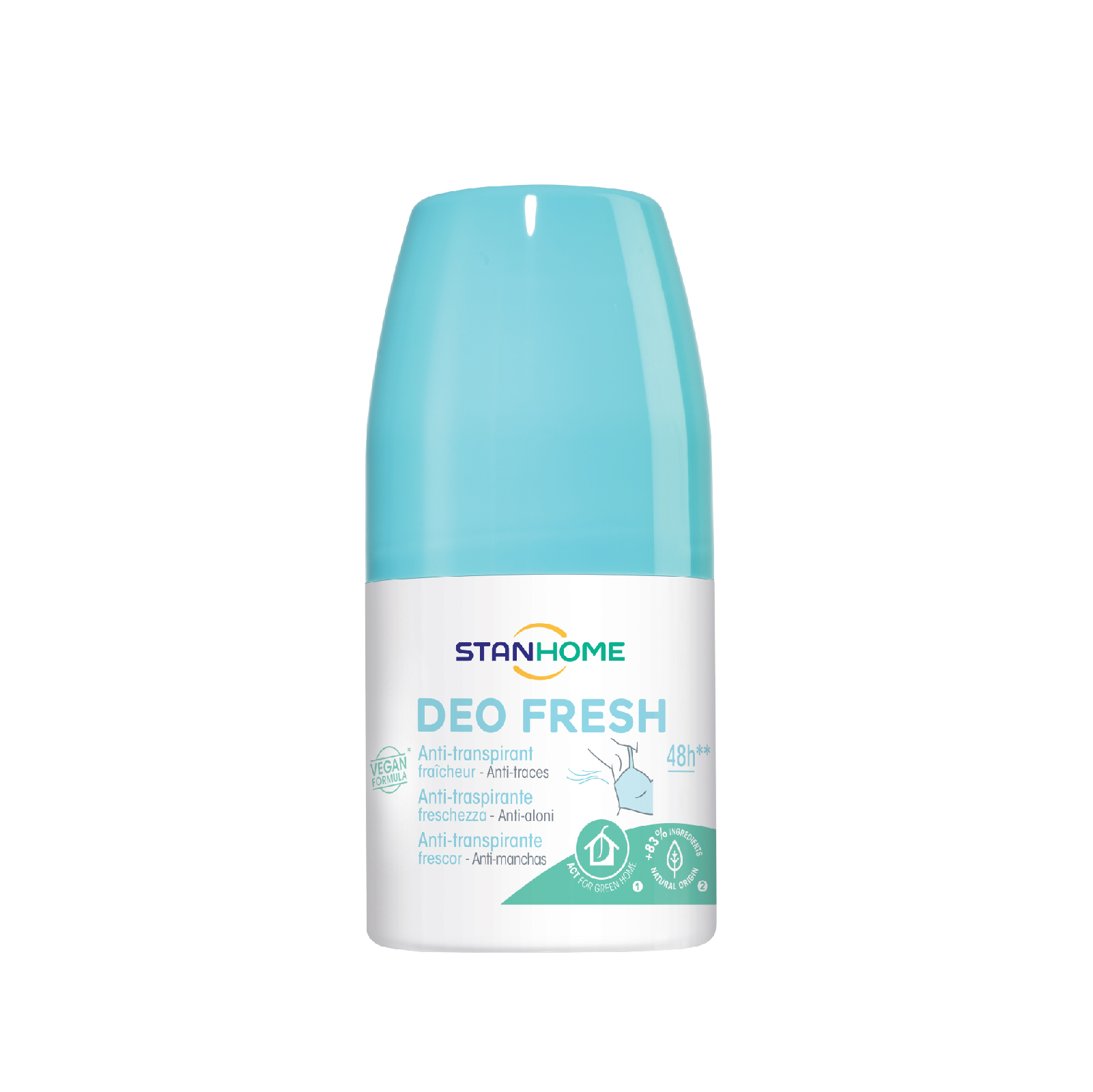 Lăn khử mùi, chống mùi không cồn hương tươi mát cho da nhạy cảm Stanhome Deo Fresh 50ml