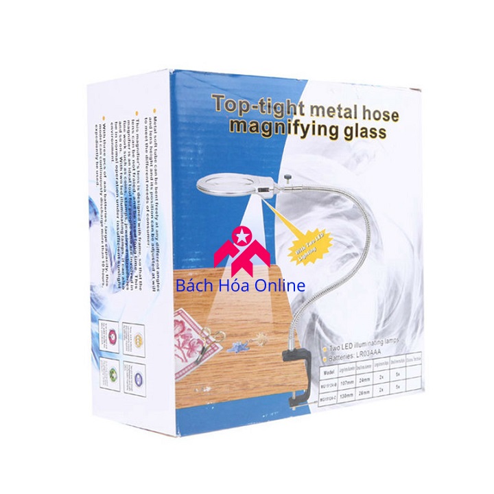 Kính lúp kẹp bàn có đèn V1