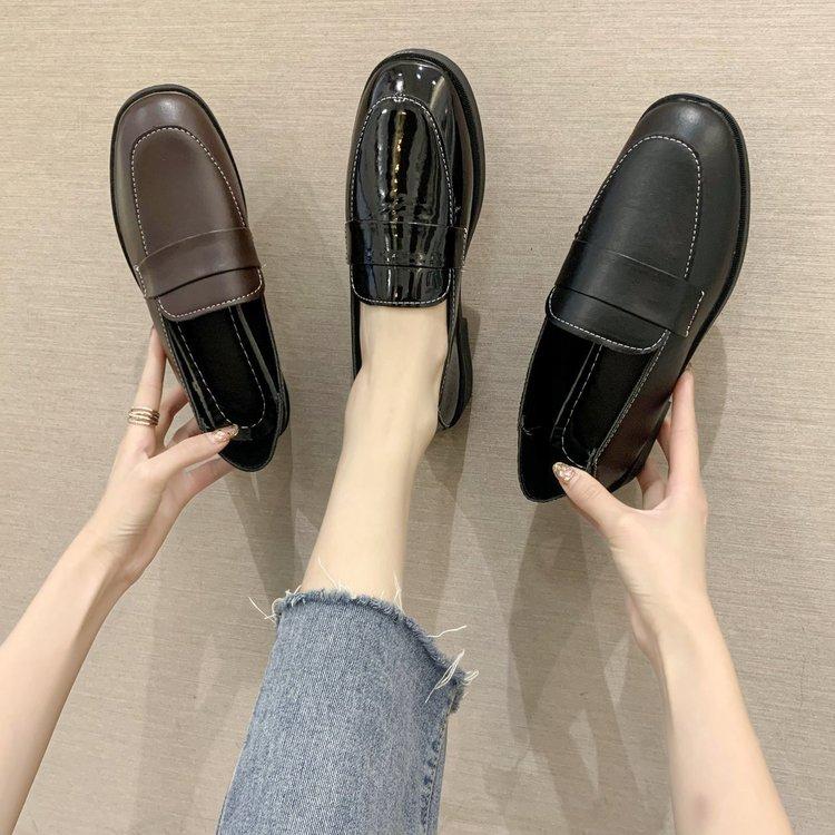 Giày Lười Đế Bằng Mũi Tròn Thoải Mái Thời Trang Cho Nữ