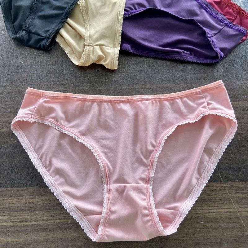 Quần lót trơn lạnh thun viền