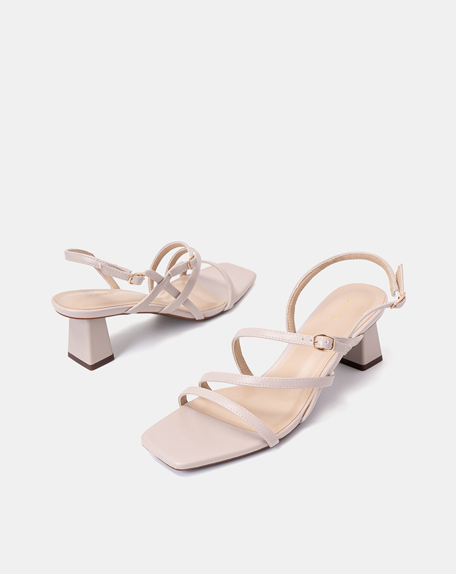 Giày Sandal Nữ 5cm Thời Trang JUNO Gót Vuông 3 Dây Quai SD05083