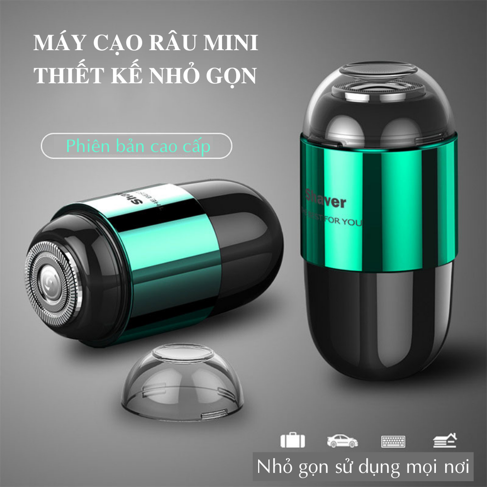 Máy cạo râu mini BOORUI T001, dao cạo điện đa năng cho nam,động cơ mạnh mẽ lưỡi dao sắc bén, thiết kế nhỏ gọn tiện lợi sang trọng dễ mang theo - Hàng chính hãng