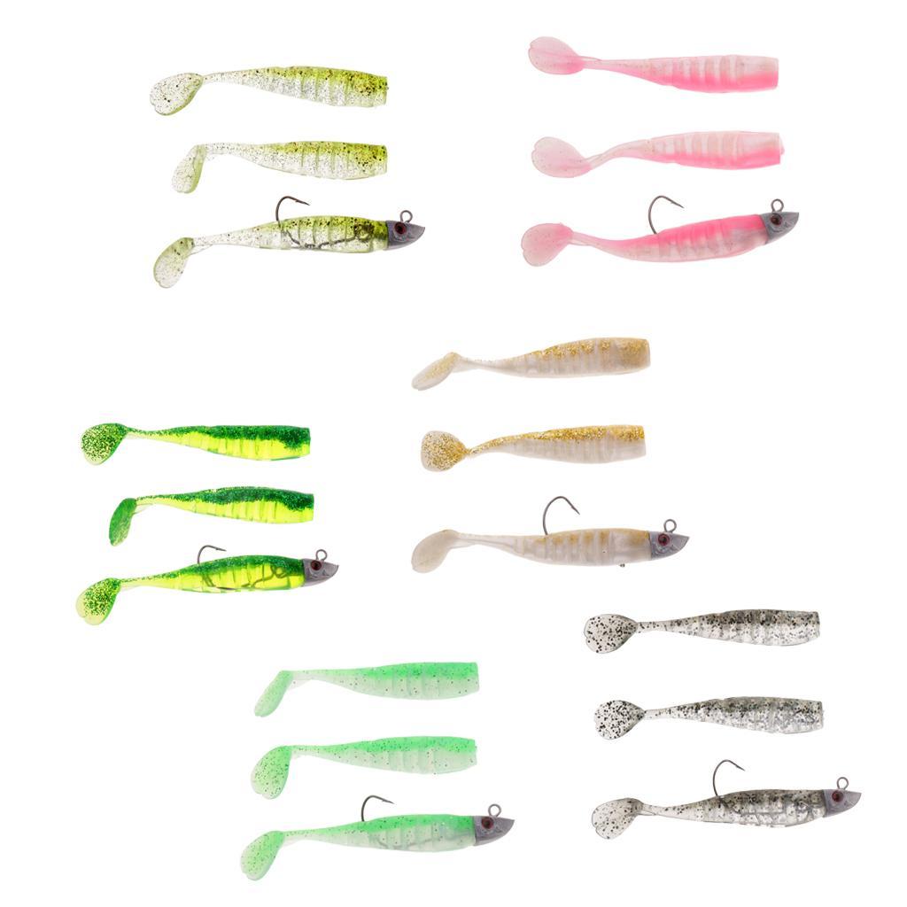 Ultra Shad with Jig Head Paddle Tail Soft Body Swimbait Fishing Lure Bait